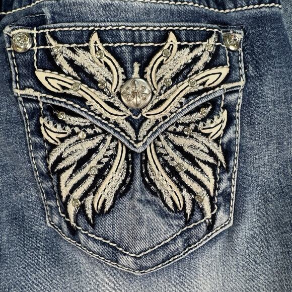 Miss Me Mid Rise Easy Ankle Skinny Women's Jeans‎ Blue Size 28 - Picture 8 of 9